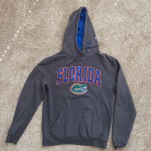 University of Florida Gators Dark Grey Hoodie Sweatshirt Size S.